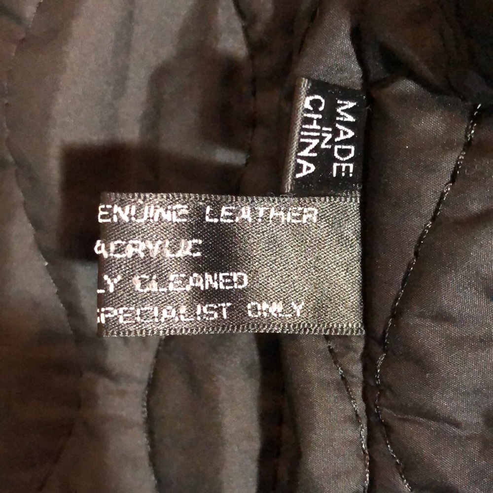Vintage Leather & Rabbit Coat. - Picture 15 of 17